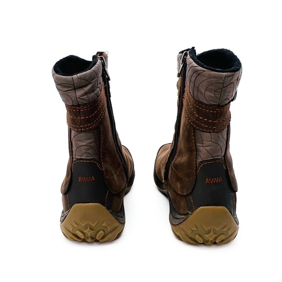Merrell Dewbrook Waterproof Insulated Winter Ankle Boots Size 6.5 Brown Suede - Picture 6 of 14